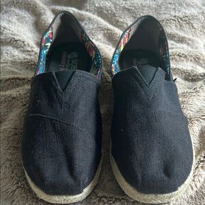 Skechers Black Espadrilles Slip-On Comfort